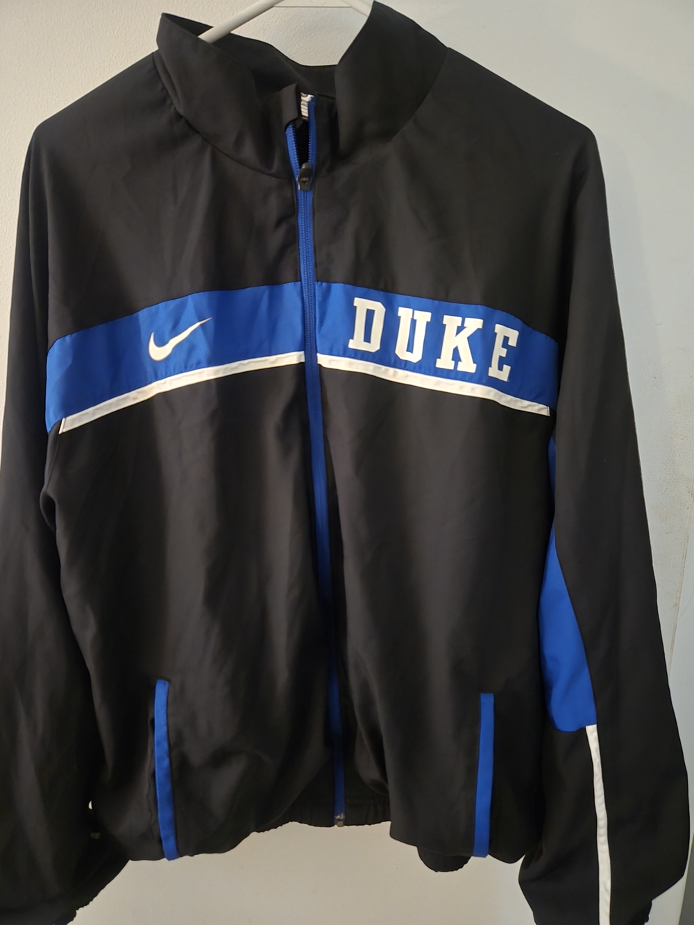 Nike Duke Black & Blue Full-Zip Track Jacket